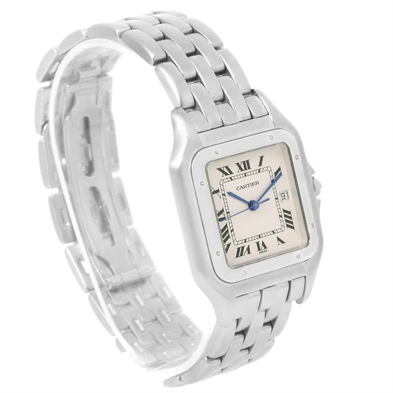 Cartier Panthere Jumbo Stainless Stainless Steel Date Watch W25032P5 SwissWatchExpo