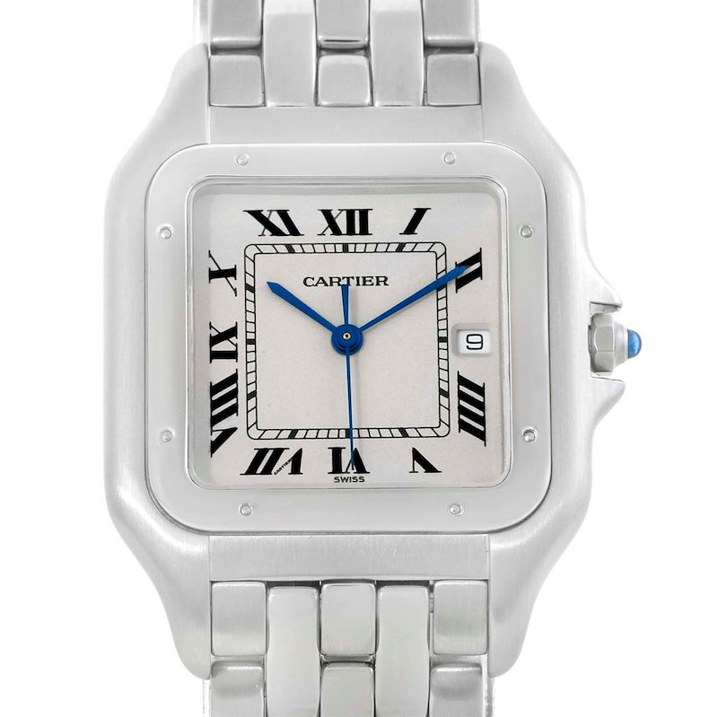 Cartier Panthere Jumbo Stainless Stainless Steel Unisex Watch W25032P5 SwissWatchExpo