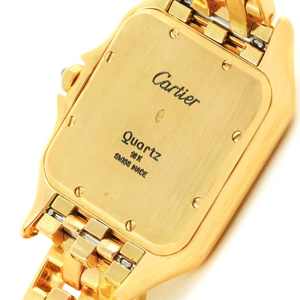 Cartier Panthere XL 18K Yellow Gold Date Unisex Watch W25014B9 ...