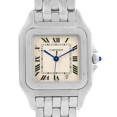 Photo of Cartier Panthere Silver Dial Steel Large Unisex Watch W25054P5