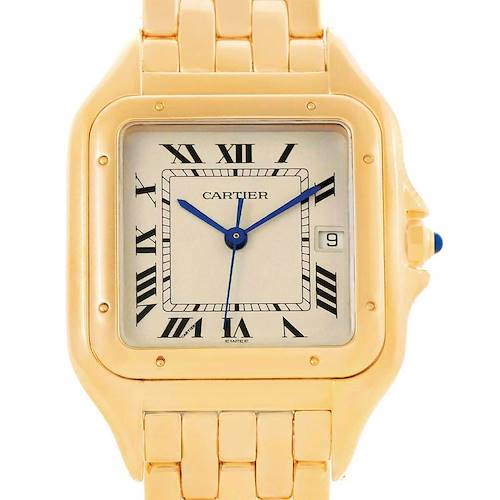 Photo of Cartier Panthere XL 18K Yellow Gold Silver Dial Unisex Watch W25014B9