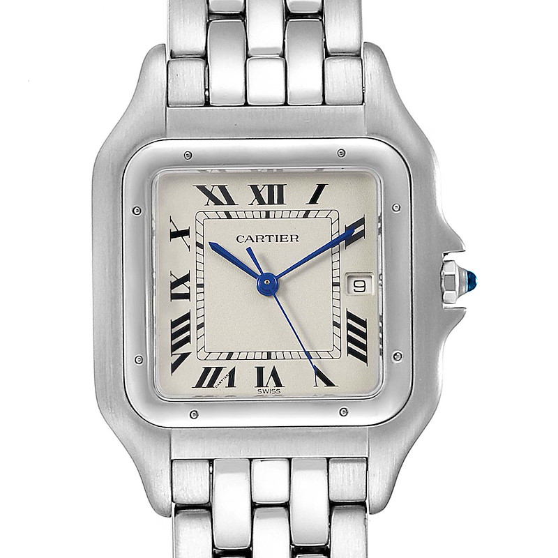 Cartier Panthere Jumbo Stainless Steel Unisex Watch W25032P5 SwissWatchExpo