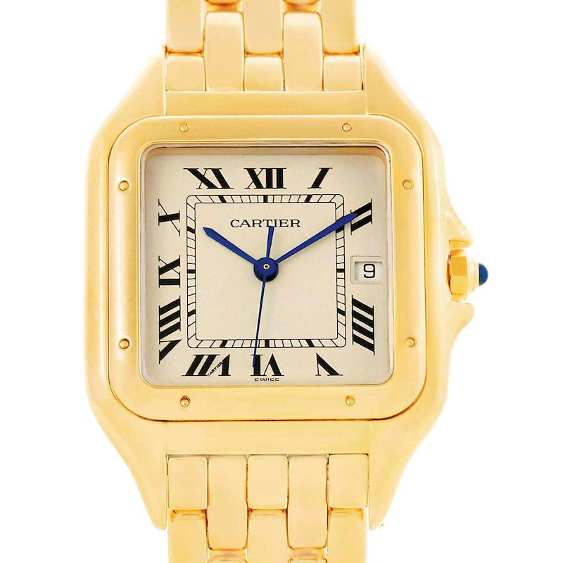 Cartier Panthere XL 18K Yellow Gold Unisex Watch W25014B9 SwissWatchExpo