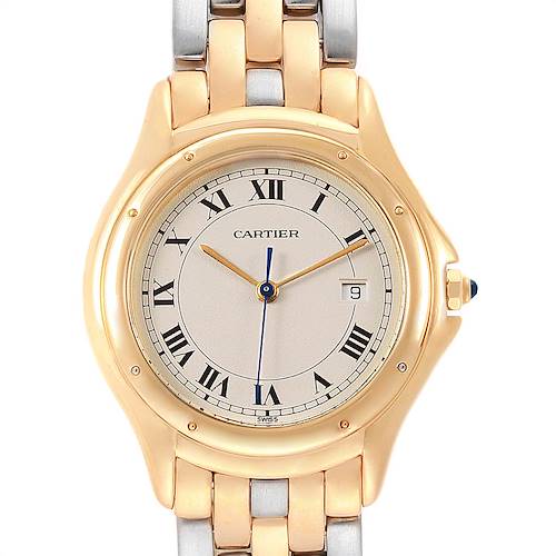 Photo of Cartier Cougar Steel Midsize 18K Yellow Gold Unisex Watch 887904C