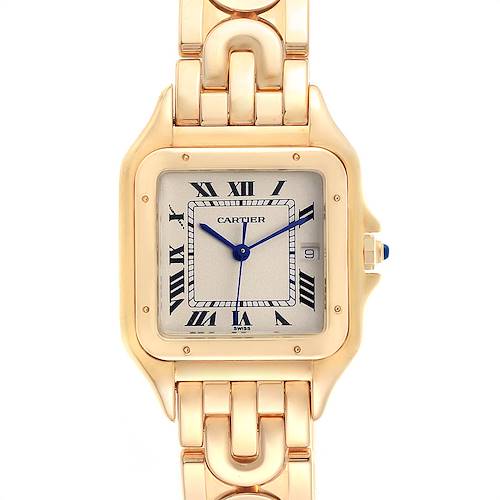 Photo of Cartier Panthere XL Art Deco Yellow Gold Mens Watch W25014B9