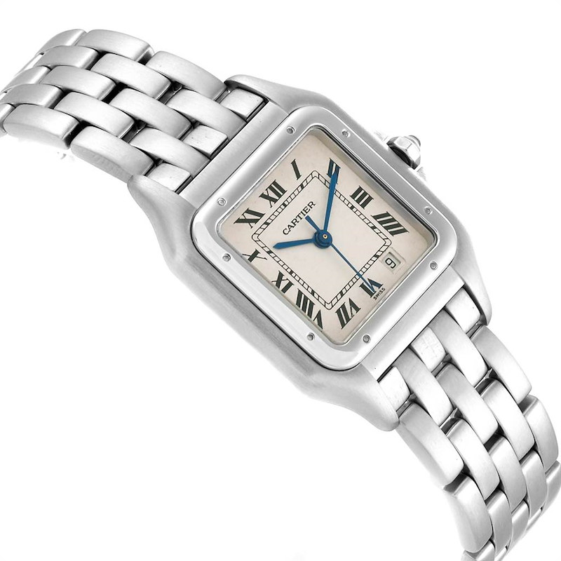 Cartier watch blue hands hotsell