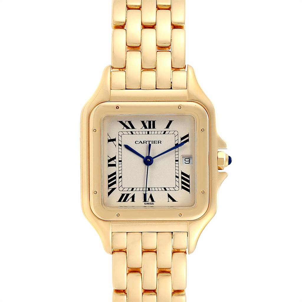 Cartier Panthere XL Blue Sapphire Yellow Gold Unisex Watch W25014B9 ...