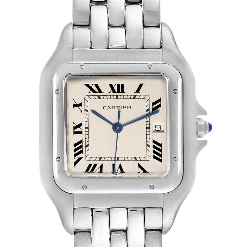 Cartier Panthere Jumbo 29mm Stainless Steel Mens Watch W25032P5 SwissWatchExpo