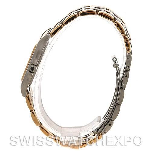 This image shows a side view of the Cartier Panthere Yellow Gold Beige Dial Yellow Gold Beige Dial model watch, focusing on the bracelet and case side.