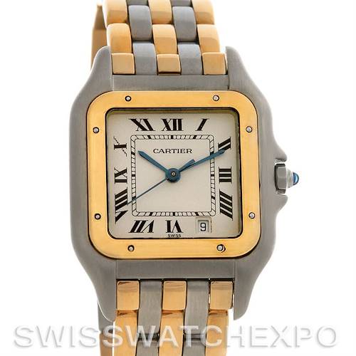 Photo of Cartier  Panthere Large SS & 18k Y Gold Three Row Watch