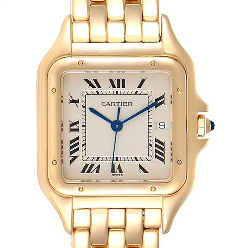 Photo of Cartier Panthere XL Blue Sapphire Yellow Gold Unisex Watch W25014B9
