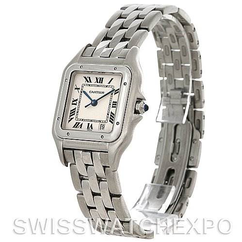 Cartier Panthere Large Stainless Steel Watch W25054P5 SwissWatchExpo