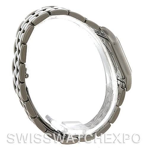 This image shows the side view of the Cartier Panthere W25054P5 Men's Stainless Steel Silver Dial W25054P5 Men's Stainless Steel Silver Dial model watch, highlighting the band and side of the case.