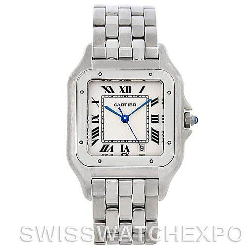 Cartier Panthere Large Stainless Steel Watch W25054P5 SwissWatchExpo