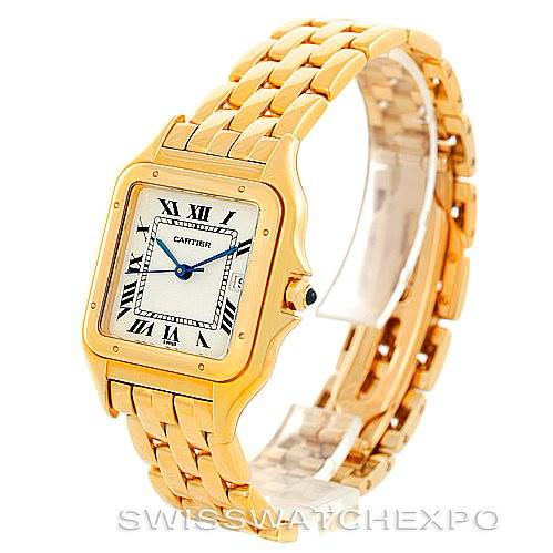 Cartier Panthere XL 18K Yellow Gold Watch W25014B9 SwissWatchExpo