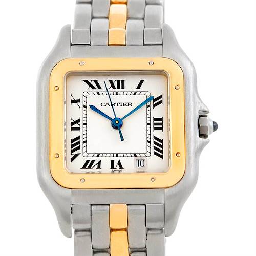 Photo of Cartier Panthere Large Steel One Row 18K Yellow Gold Watch