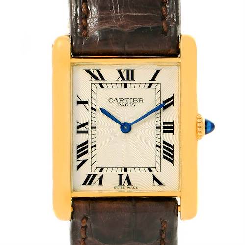 Photo of Cartier Tank Classic 18k Yellow Gold Ultra Thin Mechanical Watch
