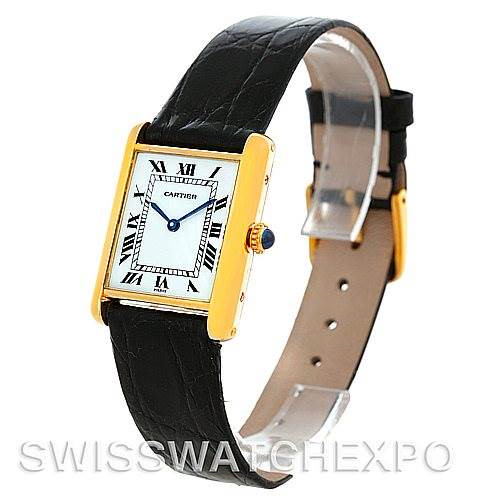 Cartier Tank Classic 18k Yellow Gold Mechanical Watch SwissWatchExpo
