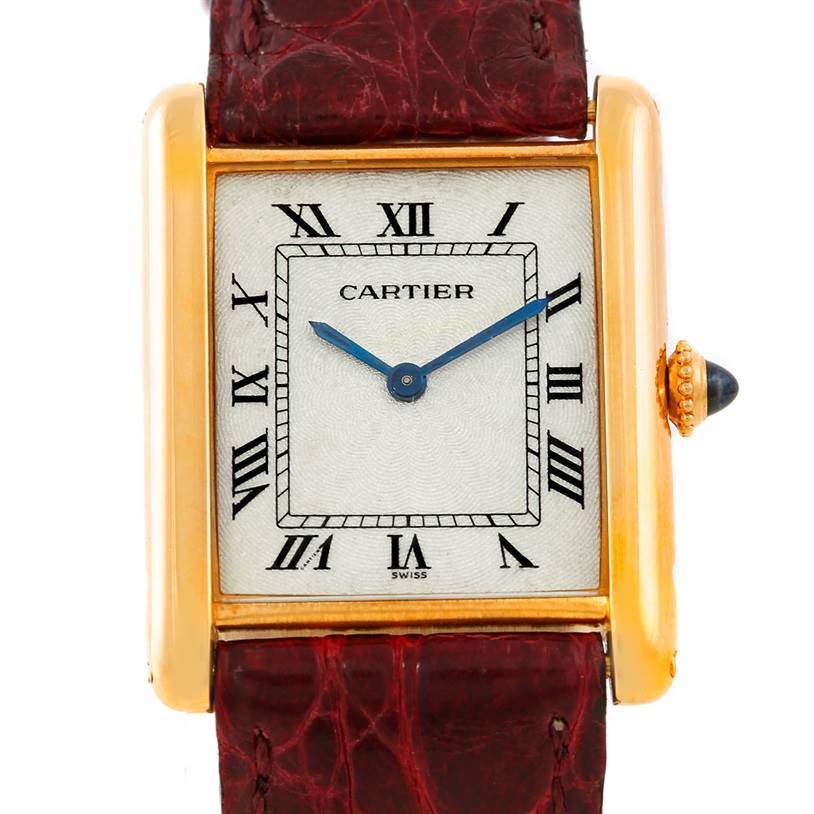 cartier tank watch womens used