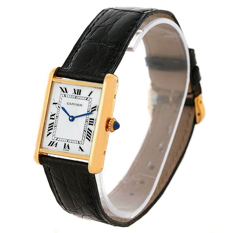 Cartier Tank Classic Paris 18k Yellow Gold Mens Watch | SwissWatchExpo