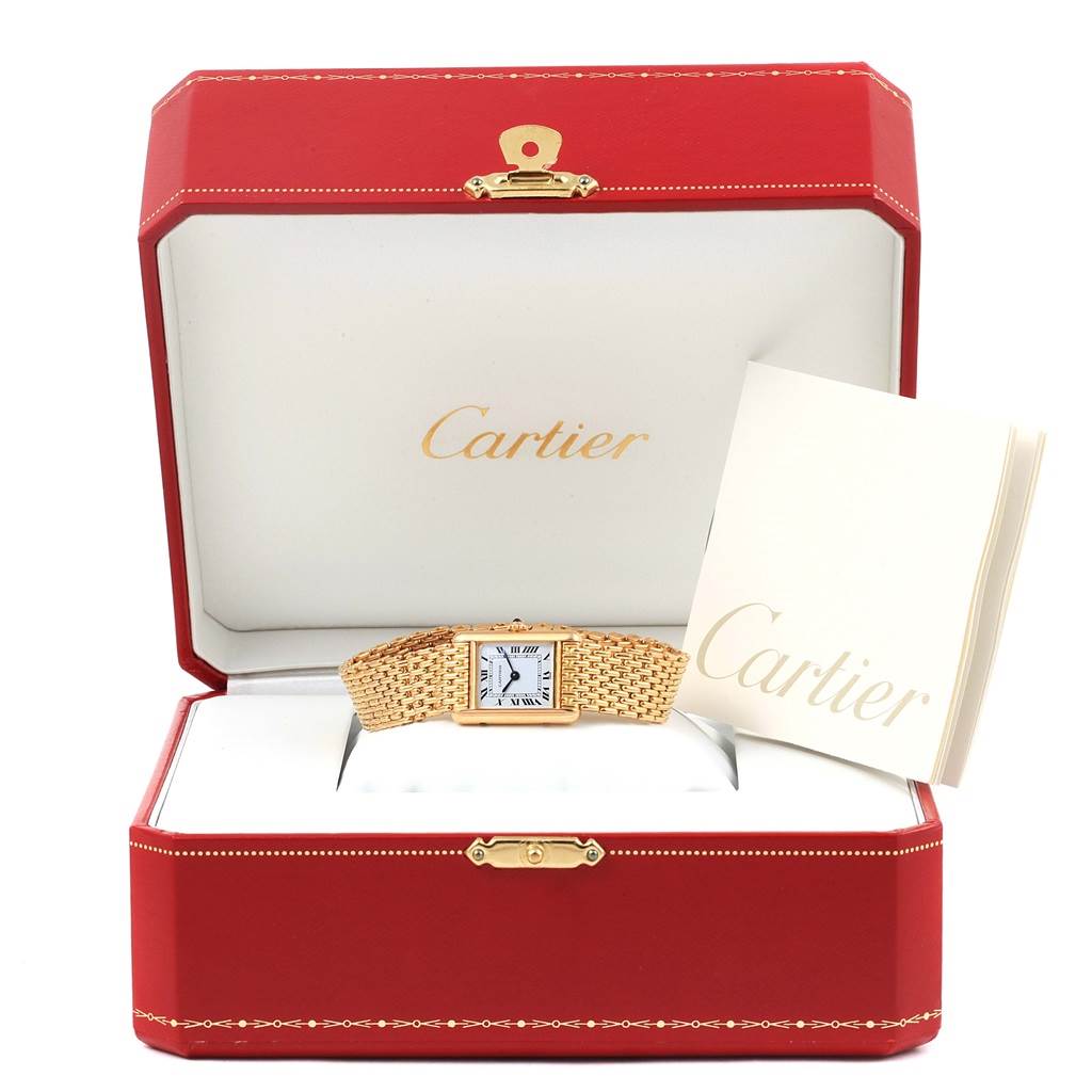 Cartier Tank Classic Paris 18k Yellow Gold Ladies Watch | SwissWatchExpo