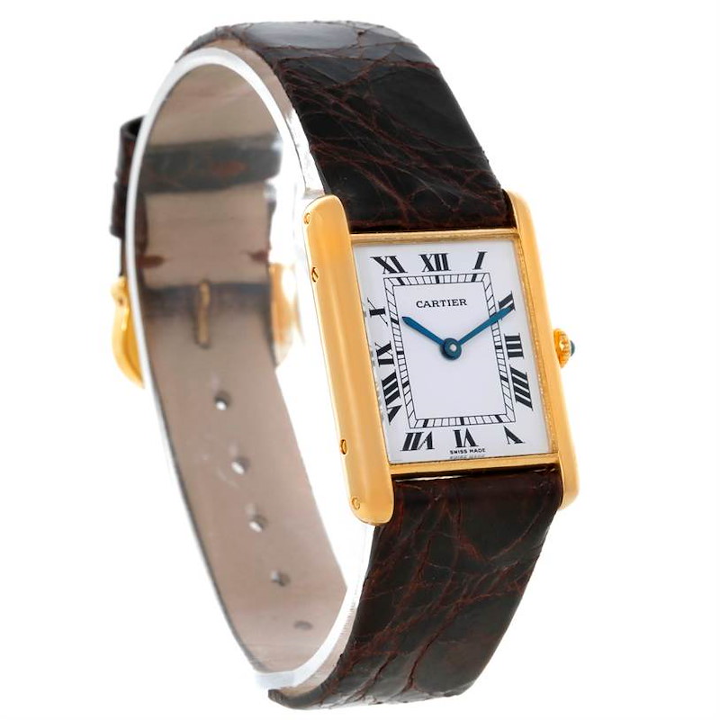 Cartier Tank Classic Paris 18k Yellow Gold Quartz Watch 