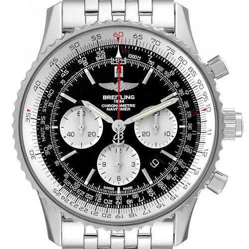 Photo of Breitling Navitimer Rattrapante Chronograph Mens Watch AB0310 Box Card