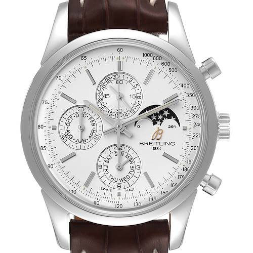 Photo of Breitling Transocean Chronograph 1461 Perpetual Moonphase Watch A19310 Box Card