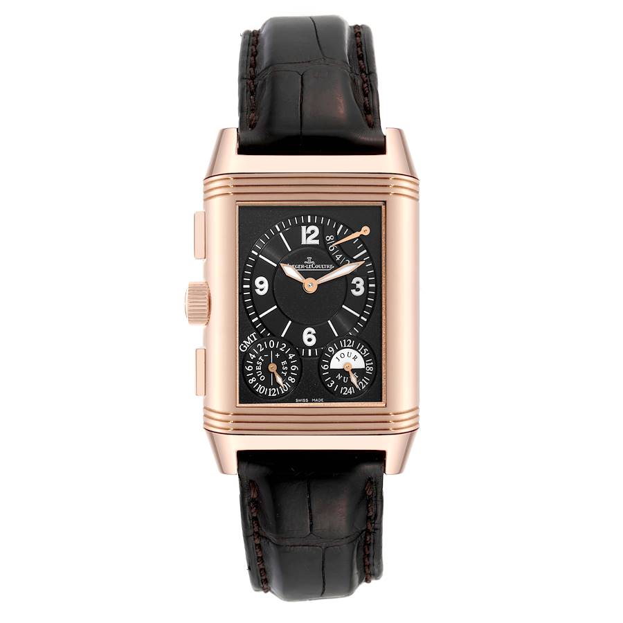 Jaeger LeCoultre Reverso Grande GMT Rose Gold Mens Watch 240.2.18 Q3022420 SwissWatchExpo