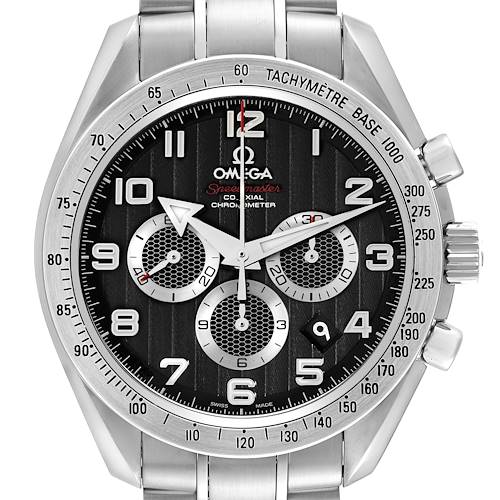 Photo of Omega Speedmaster Broad Arrow Steel Mens Watch 321.10.44.50.01.001 Box Card