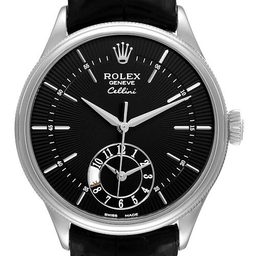 Photo of Rolex Cellini Dual Time White Gold Automatic Mens Watch 50529