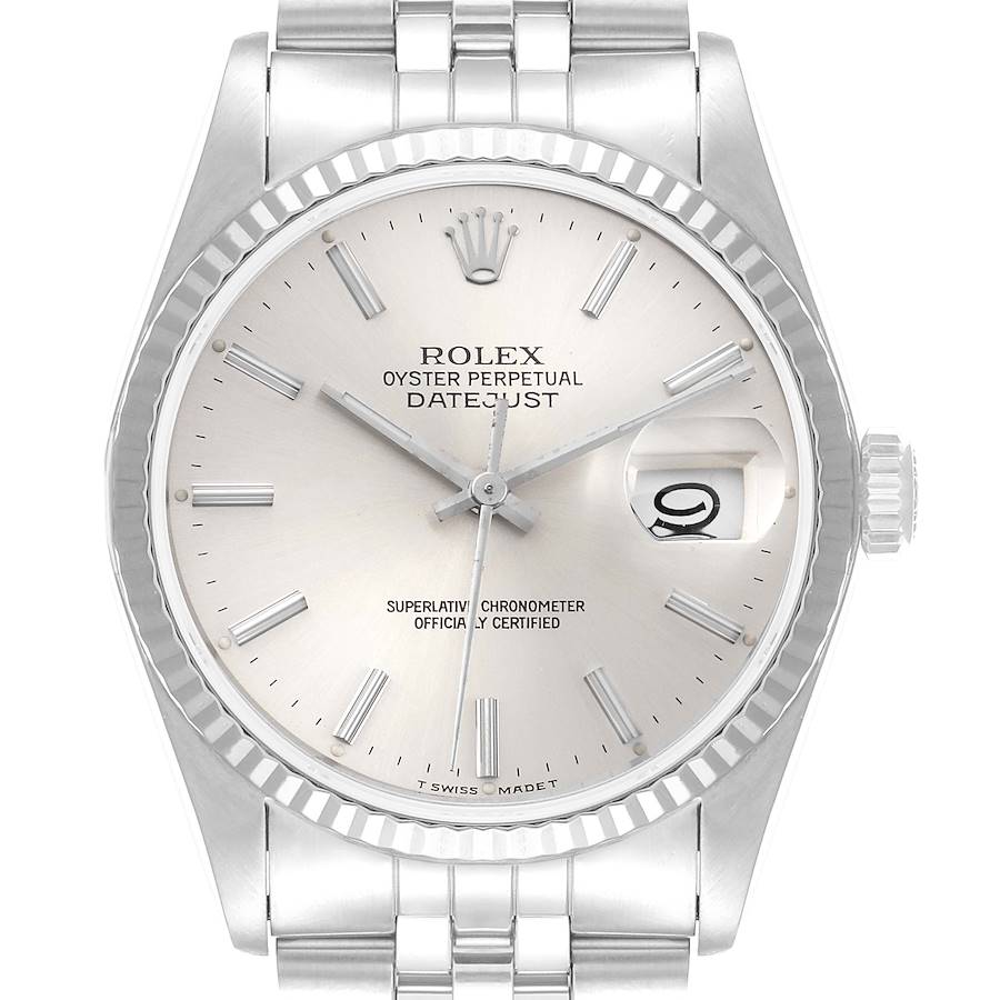 NOT FOR SALE Rolex Datejust 36 Steel White Gold Silver Dial Mens Watch 16234 PARTIAL PAYMENT SwissWatchExpo