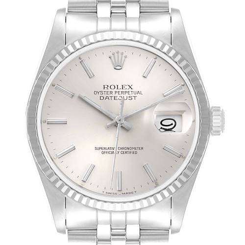 Photo of NOT FOR SALE Rolex Datejust 36 Steel White Gold Silver Dial Mens Watch 16234 PARTIAL PAYMENT