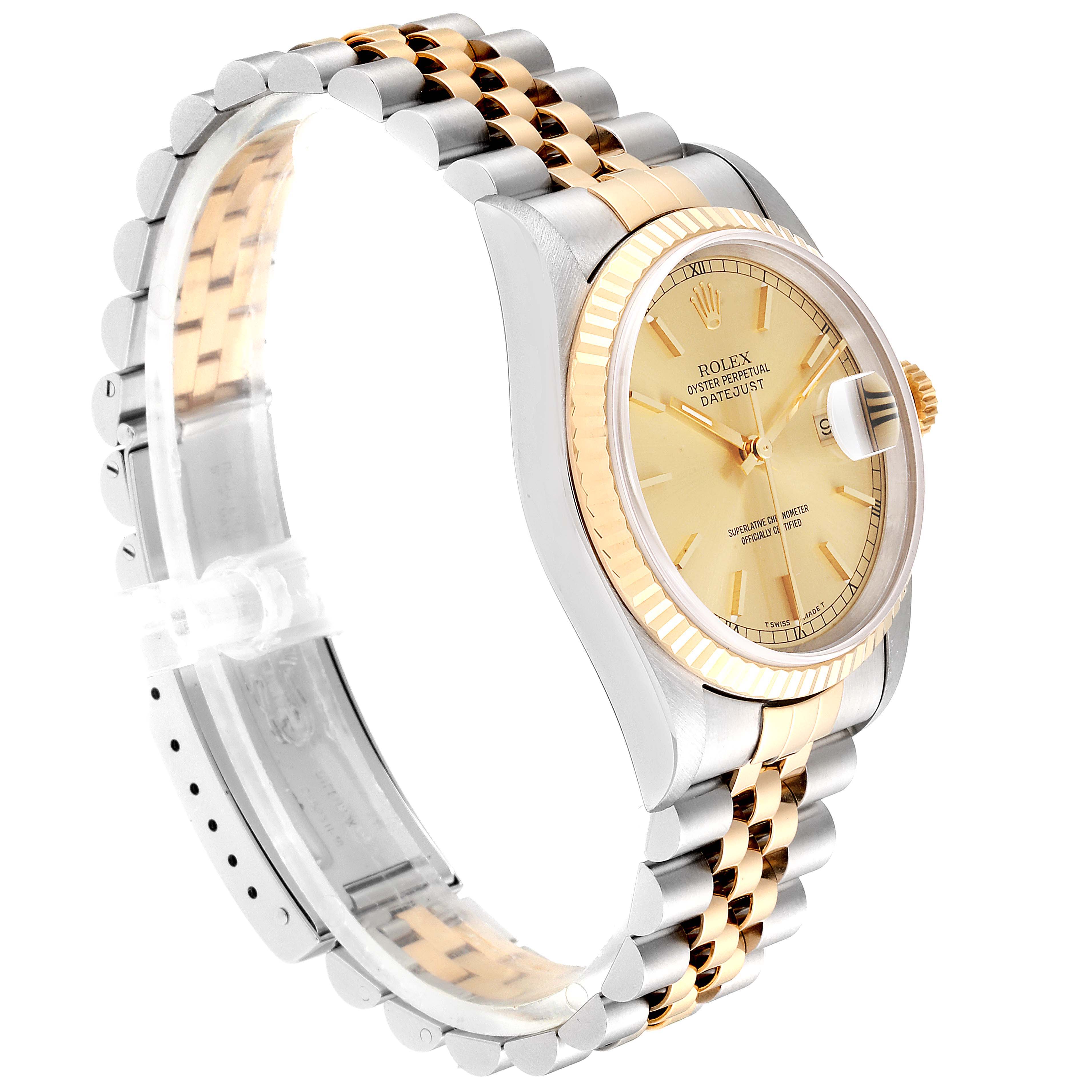 rolex datejust gold steel