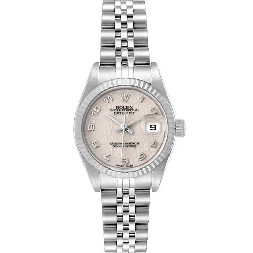 Photo of Rolex Datejust Steel White Gold Silver Dial Ladies Watch 79174 Box Papers