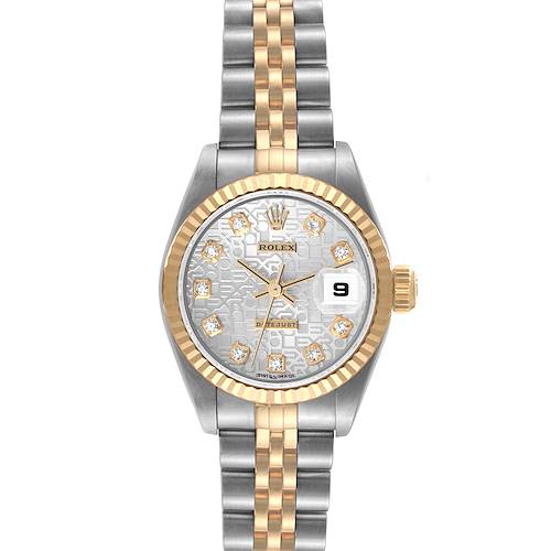 Photo of Rolex Datejust Steel Yellow Gold Silver Diamond Dial Ladies Watch 79173