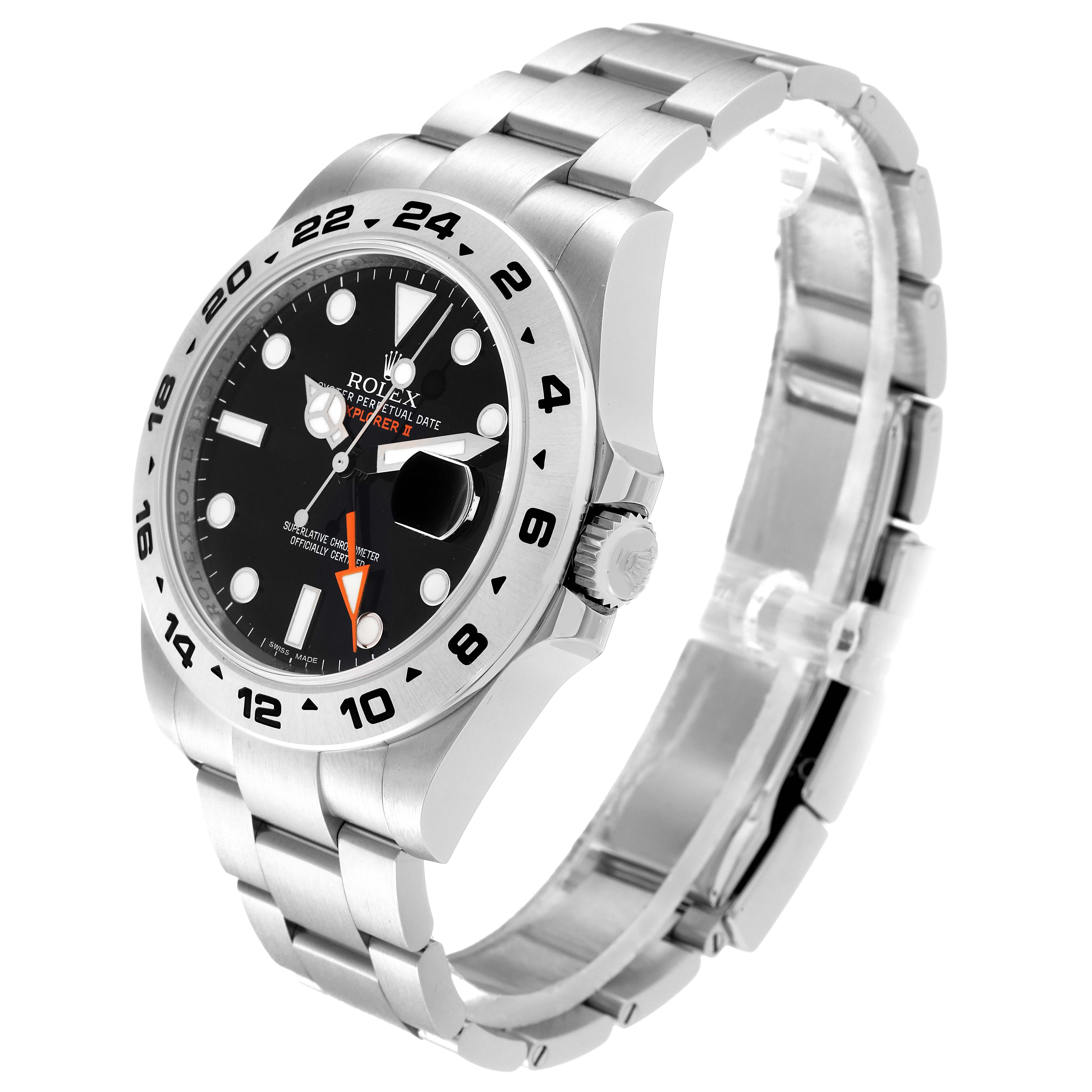 The image shows a Rolex Explorer 216570 Men
s Stainless Steel Black Dial 216570 Men
s Stainless Steel Black Dial watch from a three-quarter angle, highlighting the face, bezel, crown, and bracelet.