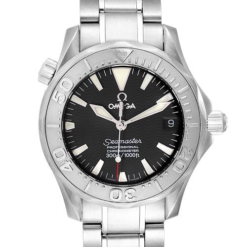 Photo of Omega Seamaster 36mm Midsize Black Wave Dial Steel Watch 2236.50.00 Card