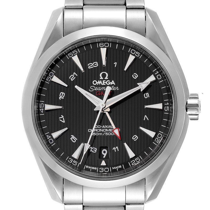 Omega Seamaster Aqua Terra GMT Co-Axial Watch 231.10.43.22.01.001 Box Card SwissWatchExpo