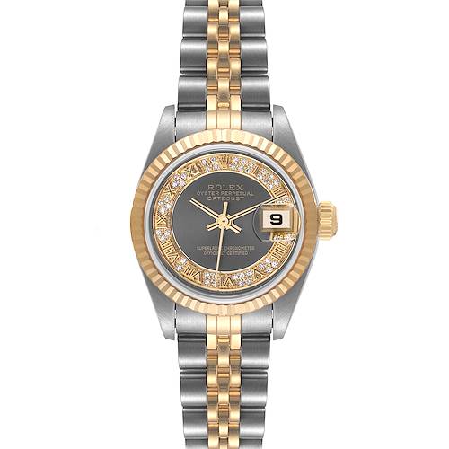 Photo of Rolex Datejust 26 Steel Yellow Gold Myriad Diamond Dial Ladies Watch 79173