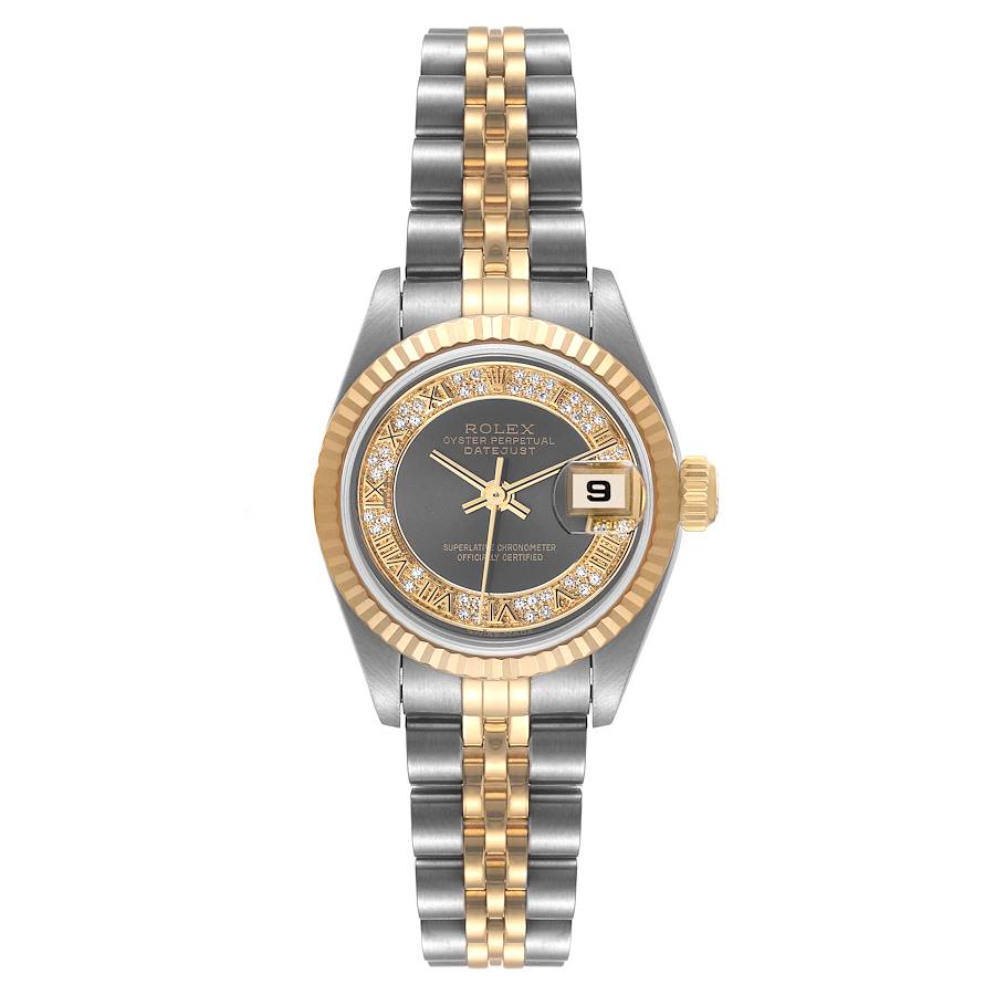 Rolex Datejust 26 Steel Yellow Gold Myriad Diamond Dial Ladies