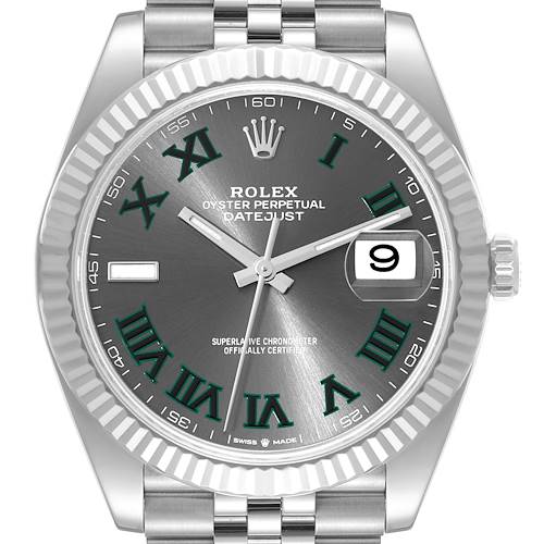 Photo of *NOT FOR SALE* Rolex Datejust 41 Steel White Gold Wimbledon Dial Mens Watch 126334 Box Card (Partial Payment)