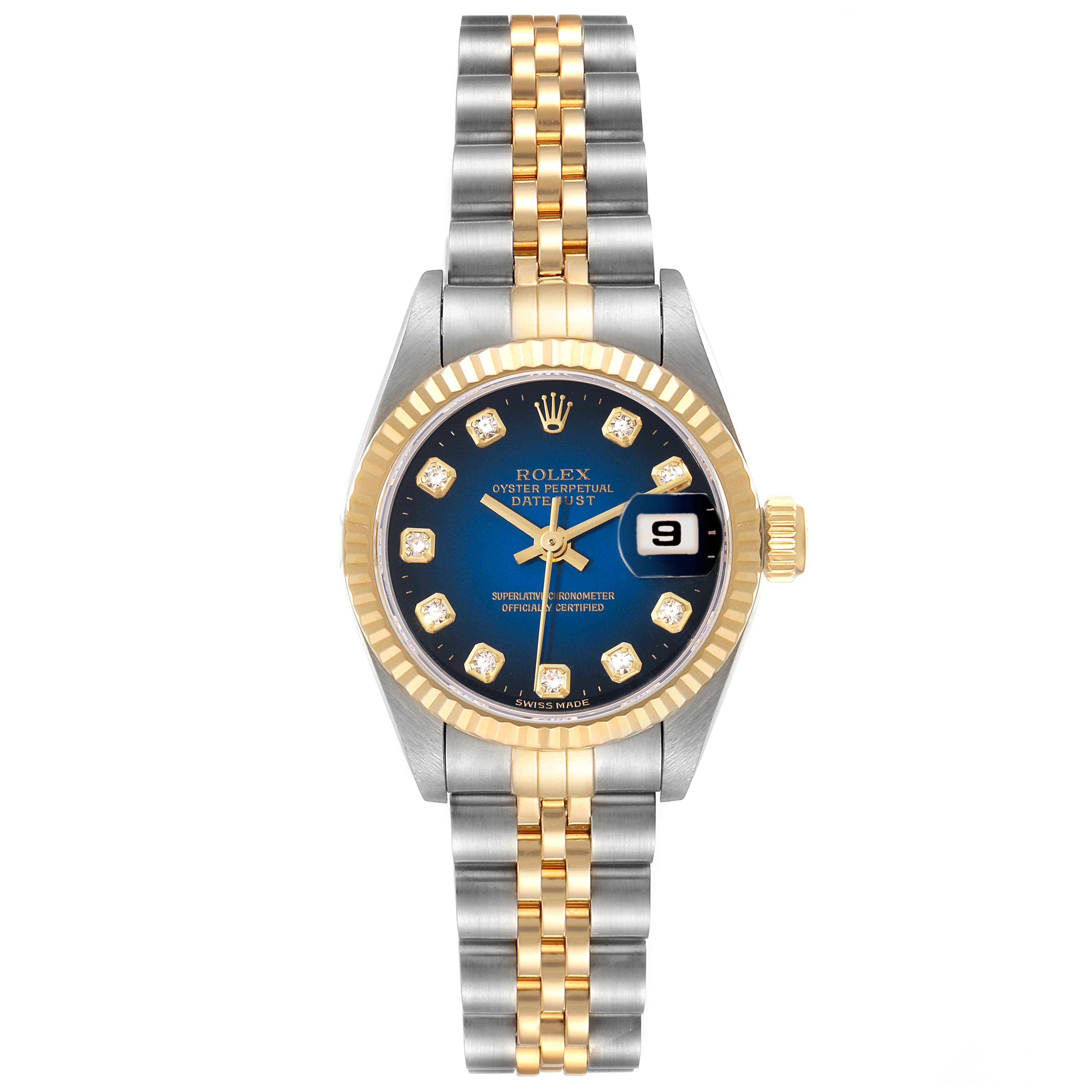 〇純正 ROLEX 2駒 69173 DATEJUST YG×SS FZ8609 Rolex Datejust – Analog:Shift
