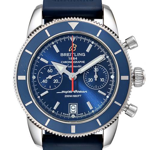 Photo of Breitling SuperOcean Heritage 44 Blue Dial Mens Watch A23370 Box Papers