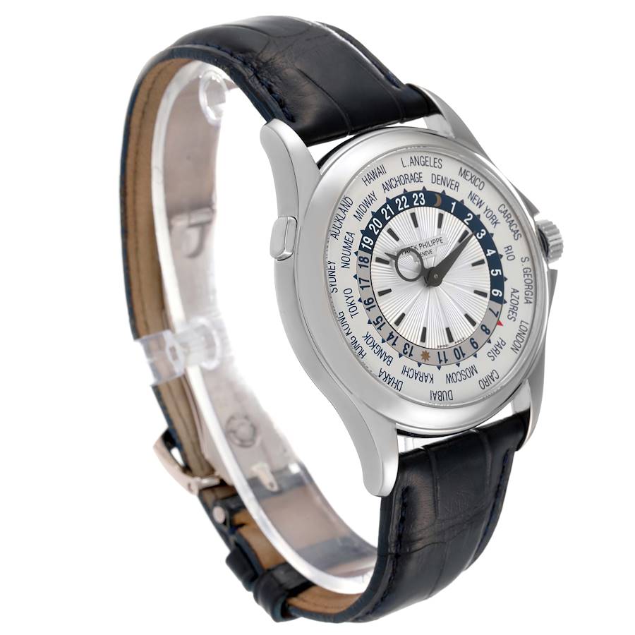 Patek Philippe World Time Complications White Gold Mens Watch 5130