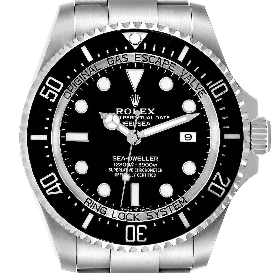 Rolex Seadweller Deepsea 44 Black Dial Steel Mens Watch 126660 Box Card SwissWatchExpo