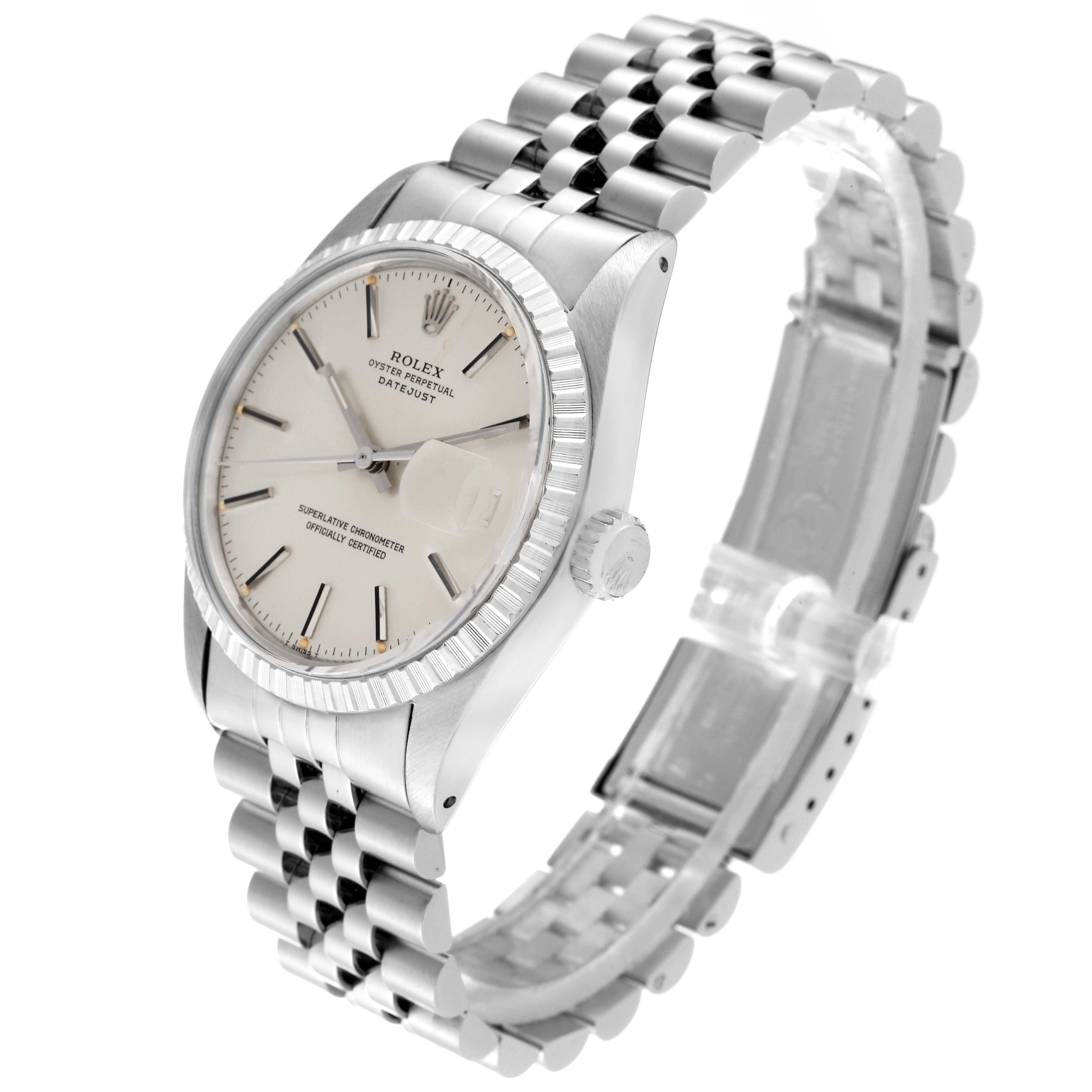 The Rolex Vintage Collection 16030 Men's Stainless Steel Silver Dial 16030 Men's Stainless Steel Silver Dial model is shown at a three-quarter angle, highlighting the dial, bezel, and Jubilee bracelet.