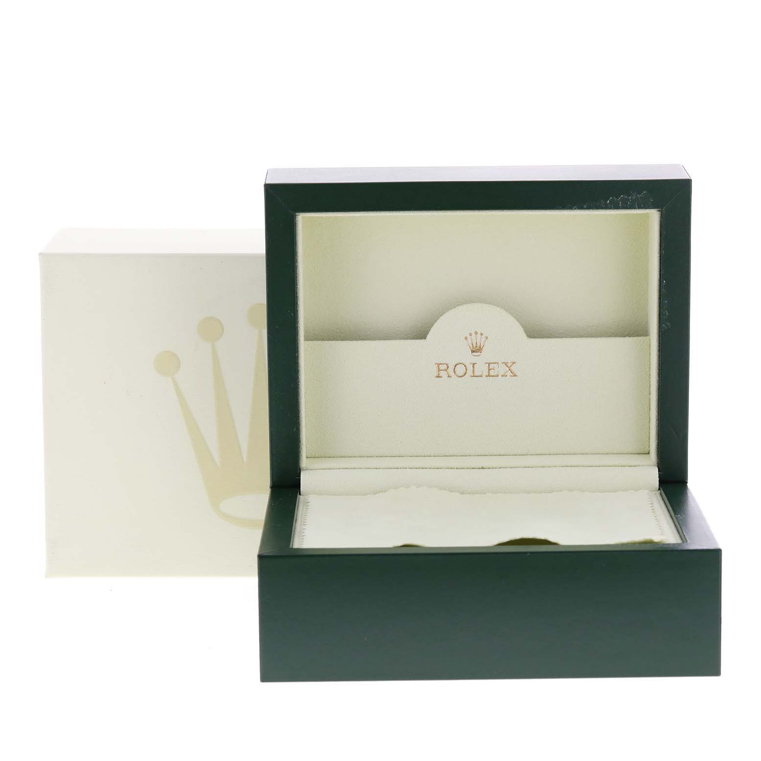 This image shows the empty box and cushion for a Rolex GMT-Master 16710 Men's Stainless Steel Black Dial 16710 Men's Stainless Steel Black Dial wristwatch from a front angle.