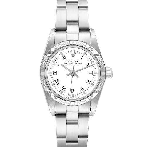 Photo of Rolex Oyster Perpetual White Dial Steel Ladies Watch 76030 Papers