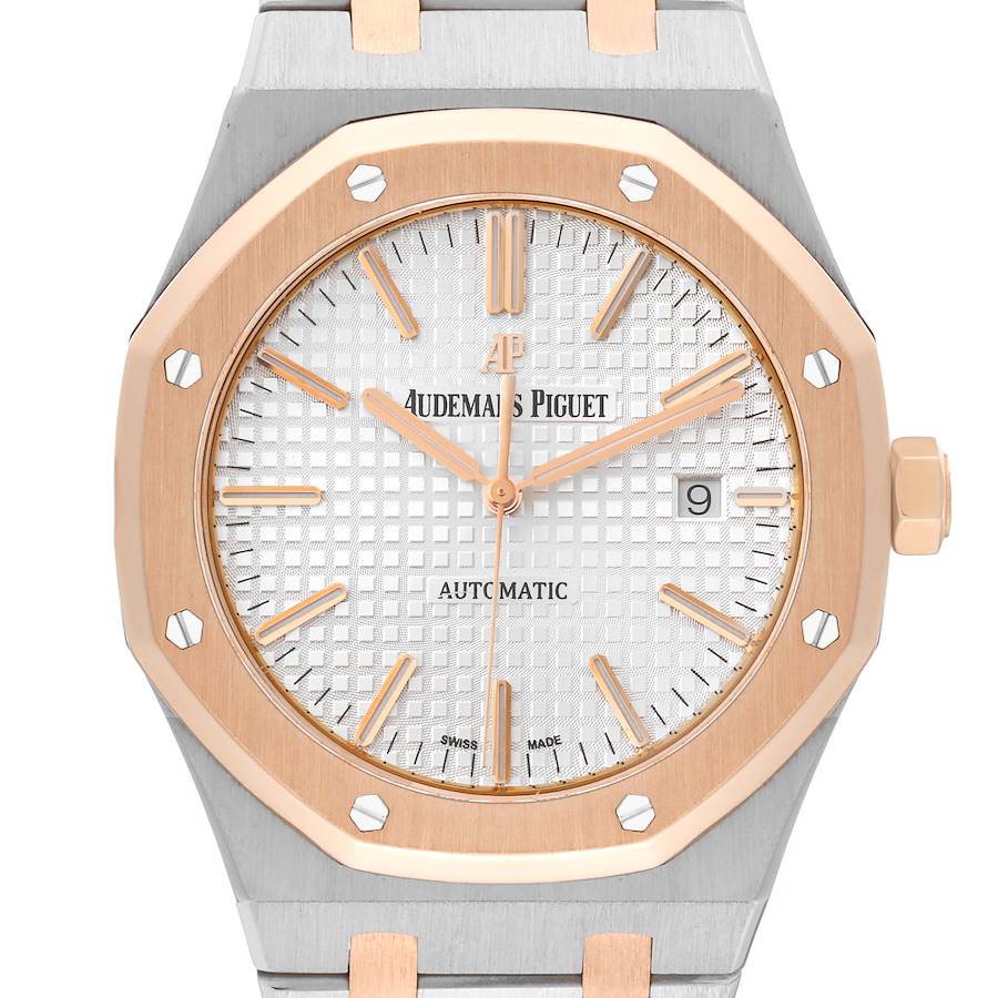 Audemars Piguet Royal Oak Steel Rose Gold Mens Watch 15400SR SwissWatchExpo